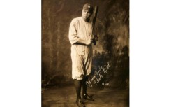 Famed baseball player Babe Ruth, the New York Yankees slugger, photographed in 1920