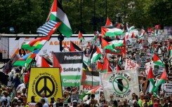 A march calling for a ceasefire in Gaza took place in London despite fears over far-right agitation
