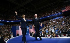 Democratic presidential candidate Kamala Harris and her running mate Tim Walz held the biggest Democratic event of the election so far in Pennsylvania