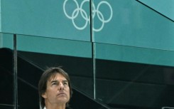 US actor Tom Cruise attends gymnastics qualification during the Paris 2024 Olympic Games