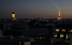 The balloon rises each evening for two hours at sunset