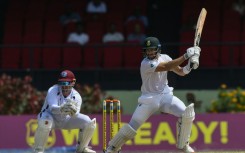 In the runs: Aiden Markram of South Africa hits a boundary during his innings on Friday