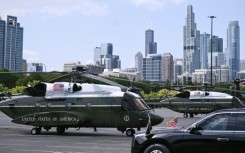 US President Joe Biden used the new version of Marine One, Sikorsky VH-92A, in Chicago