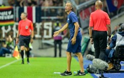 Paris Saint-Germain coach Luis Enrique on the touchline during his side's 4-1 win at Le Havre last weekend