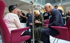 Charles returned to public duties with a tour of a cancer treatment centre