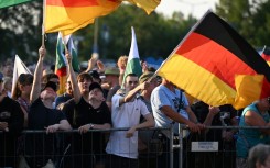 AfD supporters have been demonstrating ahead of the Saxony state election