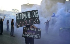 'Nothing better to do than rape?', 'Mazan rapists, sleeping horror': More than a dozen feminists protested outside the courthouse