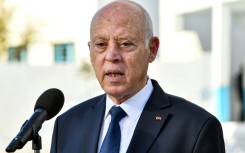 Tunisia's President Kais Saied pictured on December 24, 2023