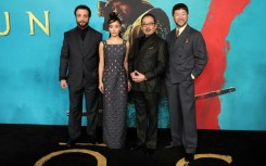 (L-R) 'Shogun' stars Cosmo Jarvis, Anna Sawai, Hiroyuki Sanada and Tadanobu Asano are prepared for a big night at the Emmys, in large part thanks to the authenticity of the FX series 