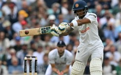 On the attack: Sri Lanka's Pathum Nissanka has now made two fifties in the third Test against England at the Oval