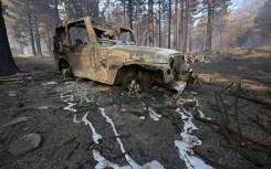 The town of Wrightwood has been badly affected by one of three major wildfires around Los Angeles