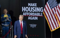 Former US president and Republican presidential candidate Donald Trump arrives to speak at a campaign event in Tucson, Arizona on September 12, 2024