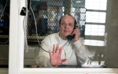 This handout image courtesy of the Innocence Project shows Robert Roberson photographed through plexiglass at the Texas Department of Criminal Justice Polunsky Unit in Livingston, Texas, on December 19, 2023