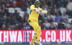 Fine innings: Australia's Alex Carey hits out during his 74 in the 2nd ODI against England at Headingley