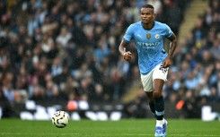 Manchester City defender Manuel Akanji in action against Arsenal