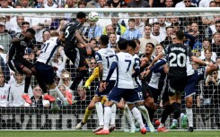 Arsenal defender Gabriel Magalhaes scores against Tottenham