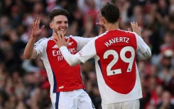 Kai Havertz (right) struck late in Arsenal's 4-2 win at Leicester