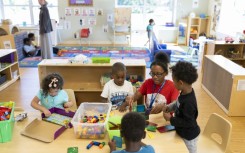 About 60 percent of US households spend 20 percent or more of their income on child care, according to a survey by online marketplace Care.com