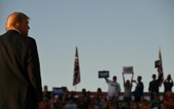 Supporters periodically erupted into chants of 'fight, fight, fight' as Republican presidential candidate Donald Trump returned to the site of an assassination attempt in Butler, Pennsylvania 