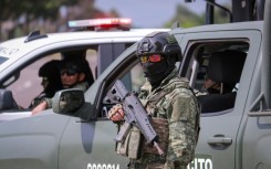 Mexican soldiers are seen in Culiacan in the northwestern state of Sinaloa