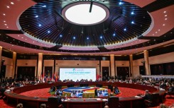 Leaders meet for an ASEAN Plus Three Summit in Vientiane, Laos