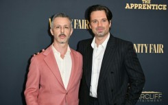 Jeremy Strong (L) and Sebastian Stan star in 'The Apprentice' an explosive biopic of Donald Trump that hits theatres in the final weeks of his 2024 US presidential race against Kamala Harris