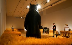 The monumental bear sculpture 'Tres Grand Ours (2009)' sold for $6.1 million