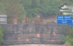 North Korea blows up roads connecting it to the South