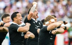 New Zealand performing the haka before last weekend's test in Japan 