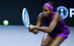 'Tough' evening: Coco Gauff hits a return against her compatriot Jessica Pegula 