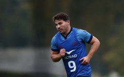 Antoine Dupont during training with France this week