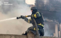 Rescuers douse fires in Odesa after major Russian aerial barrage on Ukraine