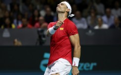 Spain's Rafael Nadal lost against Botic van de Zandschulp in the opening singles rubber against the Netherlands