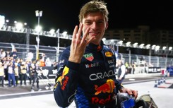 Four-time champion: Max Verstappen celebrates