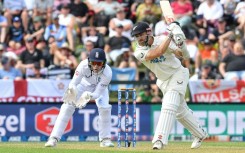 New Zealand's Kane Williamson hit 10 fours before falling for 93 after tea