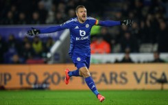 Jamie Vardy opened the scoring in Leicester's 3-1 win over West Ham