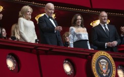 President Joe Biden, First Lady Jill Biden, Vice-President Kamala Harris and Second Gentleman Doug Emhoff attend the Kennedy Center Honors