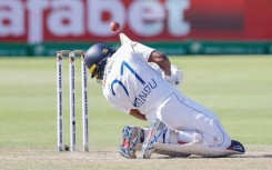 Sri Lanka batter Kamindu Mendis takes evasive action as the South African bowlers turned the screw in the second Test at St Georges Park