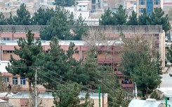 Afghanistan's Ministry of Refugees building (C) in Kabul where minister Khalil Ur-Rahman Haqqani, was killed in a suicide explosion 