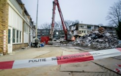 The explosion levelled the apartment block