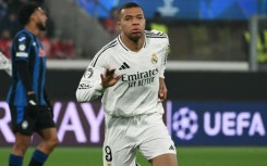 Real Madrid forward Kylian Mbappe opened the scoring in the Champions League at Atalanta before going off injured