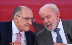 Brazilian President Luiz Inacio Lula da Silva (R) has been doing some work from hospital, leaving his Vice President Geraldo Alckmin (L) to pick up only a little of his workload