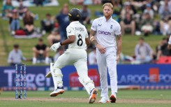 England’s Ben Stokes grabs his hamstring