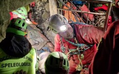 Some 159 rescuers were mobilised to free the caver