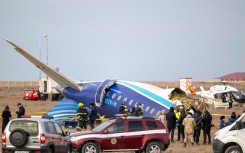 The Azerbaijan Airlines plane had 62 passengers and five crew on board