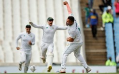 South Africa's Dane Paterson (R) claimed his second career Test five-wicket haul 