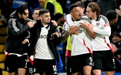 Rodrigo Muniz (2nd right) scored Fulham's dramatic late winner at Chelsea