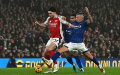 Declan Rice (left) is hoping 2025 brings trophies for Arsenal