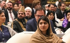 Malala Yousafzai at the international summit on 'Girls’ Education in Muslim Communities', in Islamabad